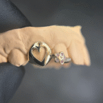 Grillz Heart Window x Flower Inlay