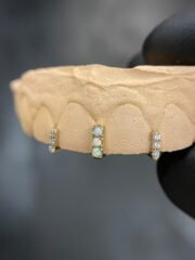 White Opal x Diamond Spacers - Image 2